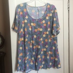 Lularoe perfect tee floral top